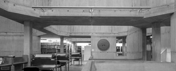 Architectural photography of heritage modernist project Dublin Ireland Berkeley Library Trinity College Dublin ABK Architects 